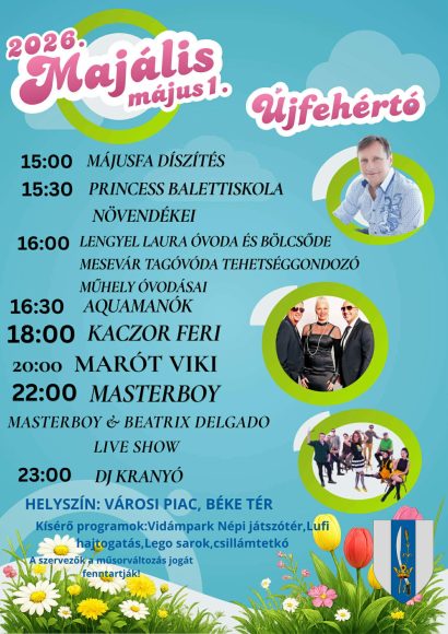 Május 1-jei programok Újfehértón
