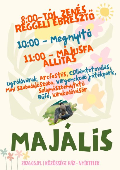 Május 1-i programok Nyírteleken