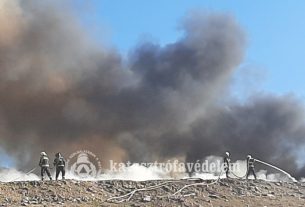 Tűz ütött ki a debreceni szeméttelepen