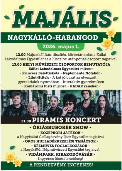 Május 1-jei programok Nagykállóban