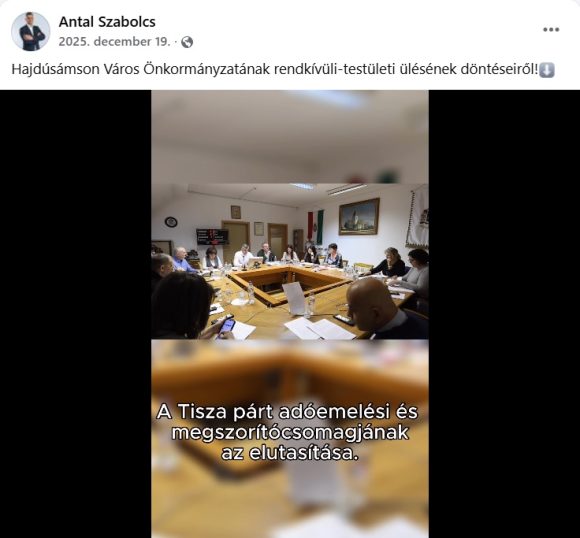 Tisza-adó Hajdásomson Antal Szabolcs