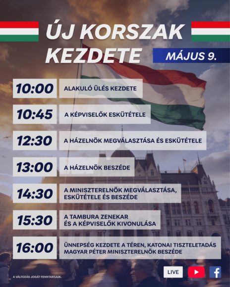 A rendszerváltó népünnepély programja
