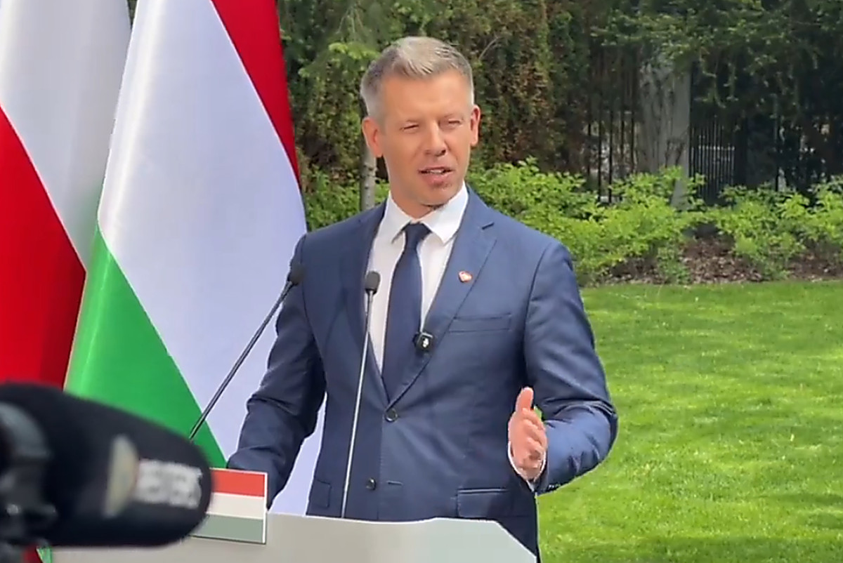 Magyar Péter miniszterelnök Varsóban