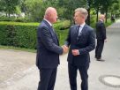 Christian Stocker osztrák kancellár és Magyar Péter miniszterelnök