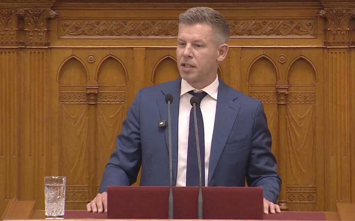 Magyar Péter a parlamentben
