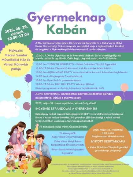 Gyereknapi programok Kabán