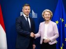 Ursula von der Leyen és Magyar Péter