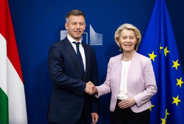 Ursula von der Leyen és Magyar Péter