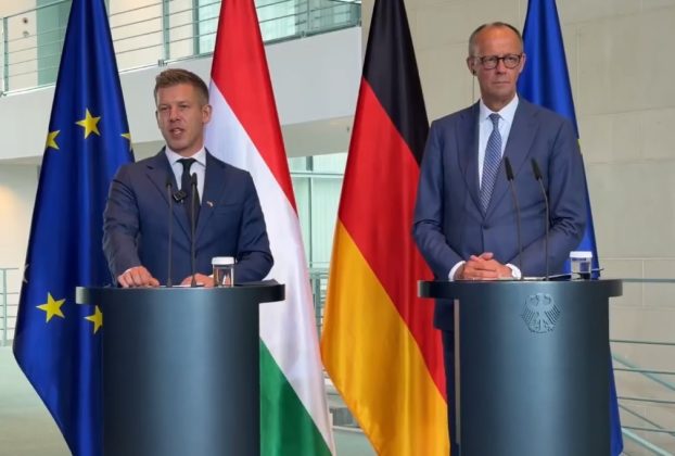 Magyar Péter és Friedrich Merz