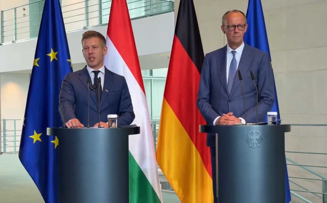 Magyar Péter és Friedrich Merz