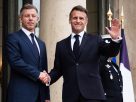 Emmanuel Macron francia elnök fogadta Magyar Péter miniszterelnököt