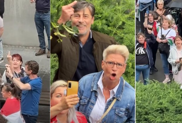 A Bede Zsolt és Toroczkai által fémjelzett "nemzeti oldal" tüntetése