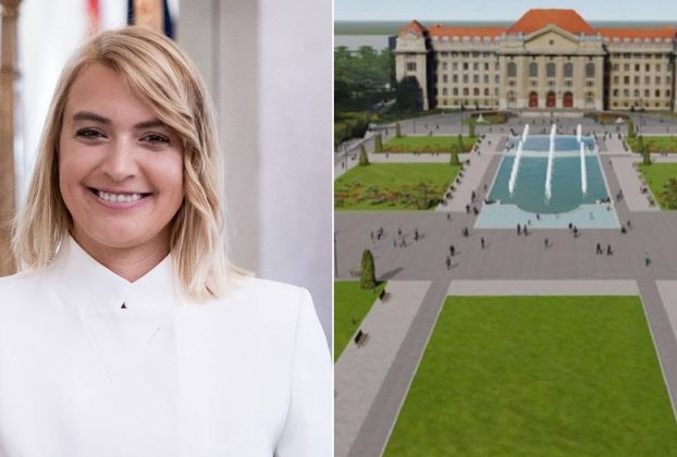 Tompa Enikő szerint nem így kéne átalakítani az Egyetem téri parkot