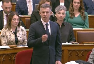 Magyar Péter a parlamentben