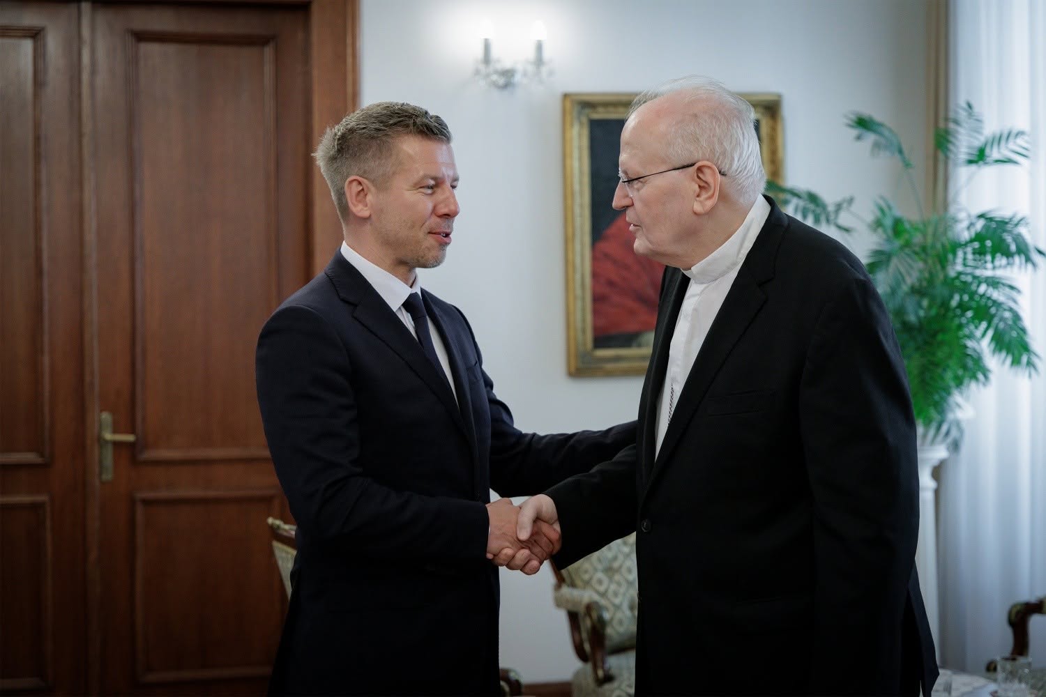 Magyar Péter Erdő Péternél járt