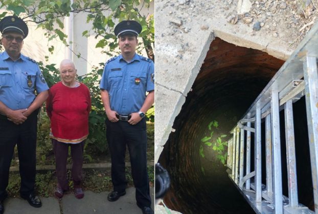Aknából mentettek ki egy idős nőt Polgáron