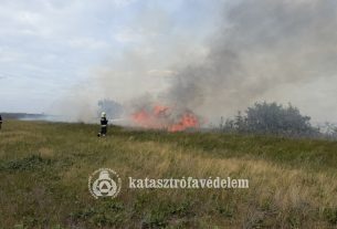 Tarló égett Tépe külterületén