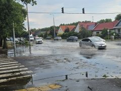 Felhőszakadás Debrecenben