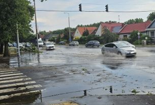 Felhőszakadás Debrecenben