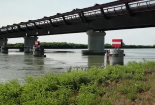 Alig van víz a Pó-folyóban, visszafelé áramlik a tenger