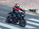 Kődobáló motoros Hajdúnánásnál