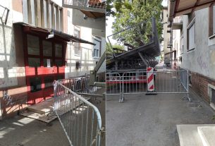 A virágkarnevál lelátói – gondolt valaki a lakókra is