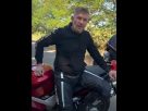 Horváth Attila motoros életmentő a 4-es főúton