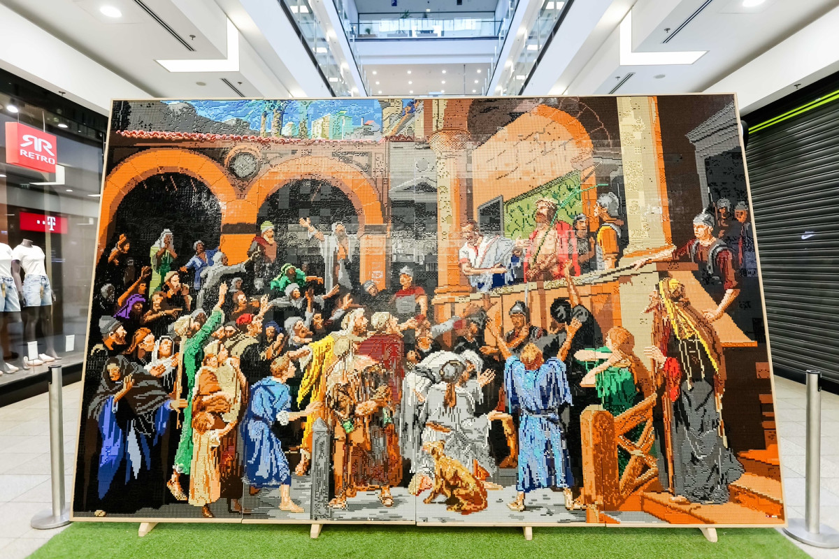 Munkácsy Mihály Ecce Homo Legóból