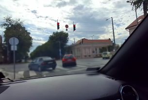 Majdnem karambol lett a piros lámpánál: tanulságos videót osztott meg a debreceni rendőrség