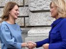 Julia Klöckner, a Bundestag elnöke és Forsthoffer Ágnes