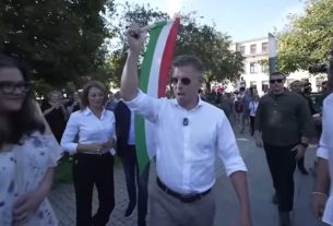 Magyar Péter országjárása Pécsen