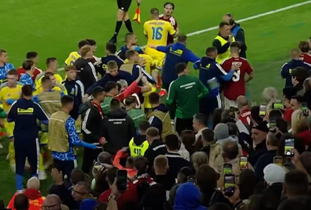 Magyar-ukrán meccs balhé