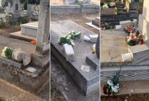 Rongálás a Hajdúhadházi Temetőben
